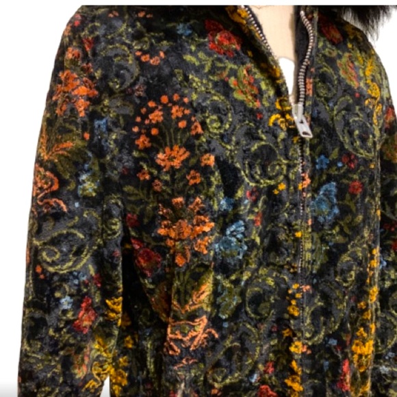 Vintage Brocade Après Ski Carpet Jacket - Picture 2 of 5